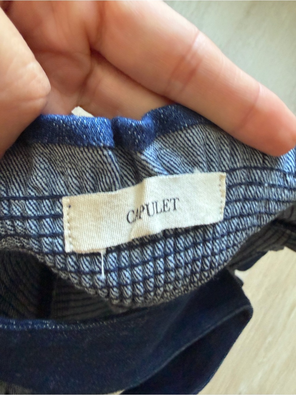 Capulet Navy Smocked Tank Top - Picture 3 of 4